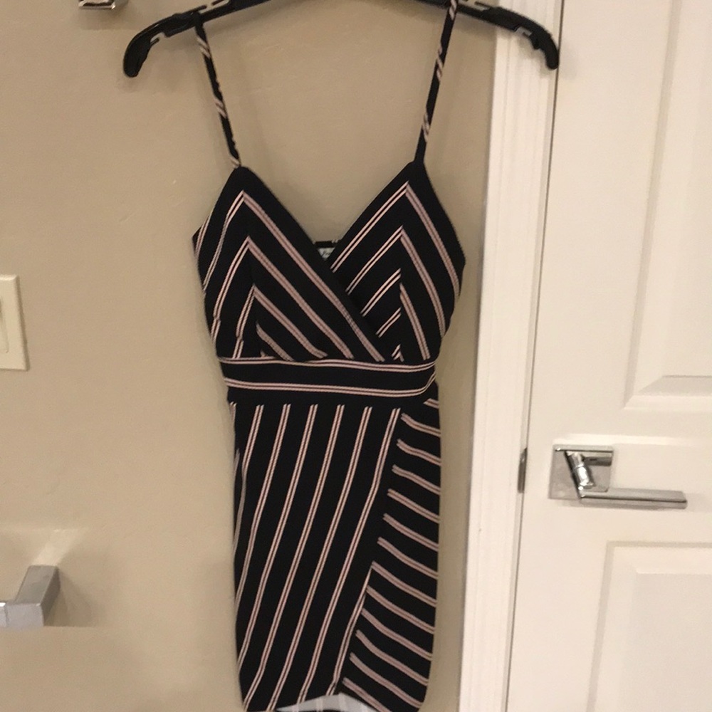 Spaghetti strapped, light weight, stripped dress